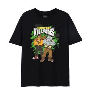 Teenage Mutant Ninja Turtles Mens Villains Bebop & Rocksteady T-Shirt / Black